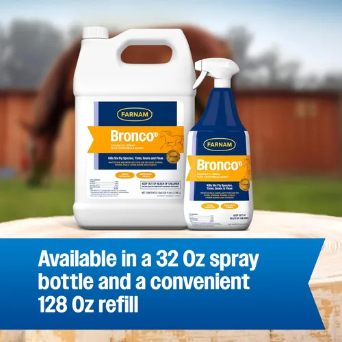 Vista 7 de Farnam Broncoe Fly Spray Plus Citronella para caballos, perros y locales
