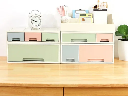 Vista 7 de Organizador de maquillaje, caja de almacenamiento de cosméticos, [TCDF-09] Papelería de escritorio, caja de almacenamiento con control remoto, caja