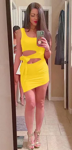 Vista 5 de GOBLES - Vestido sin mangas con recorte, entallado para mujer