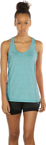 Vista 5 de icyzone - Camiseta deportiva y sin mangas para mujer con espalda cruzada (paquete de 3 unidades)