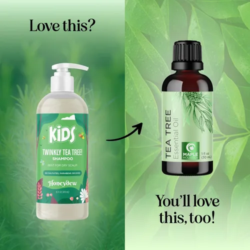 Vista 8 de HONEYDEW Champú limpiador para niños para cuero cabelludo seco, champú para el cuidado del cuero cabelludo escamoso seco para niños y removedor