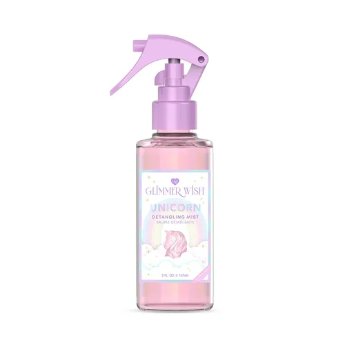 Vista 9 de Glimmer Wish Espray desenredante de cabello de sirena, acondicionador sin enjuague para niños y mujeres, cuidado del cabello sin enredos, espray