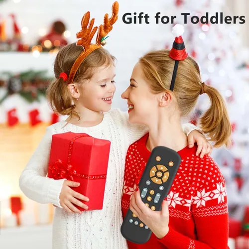 Vista 6 de Baby TV - Juguete de control remoto con luz y sonido realistas Baby TV Remote Control Toy with Music - English, French and Spanish 3 Language for