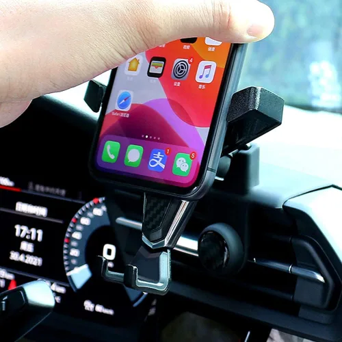 Vista 5 de ITrims Soporte de teléfono de coche para Audi A3 2020 2021 Soporte de tablero de automóvil, soporte ajustable para teléfono celular, soporte