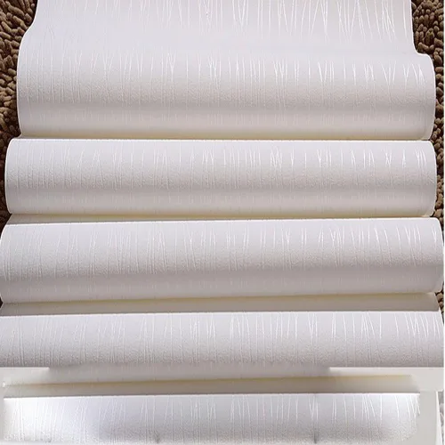 Vista 4 de QIHANG - Rollo de papel tapiz de pared de moda moderna no tejida con rayas lisas, para sala de estar, dormitorio, color blanco, rollo de papel tapiz