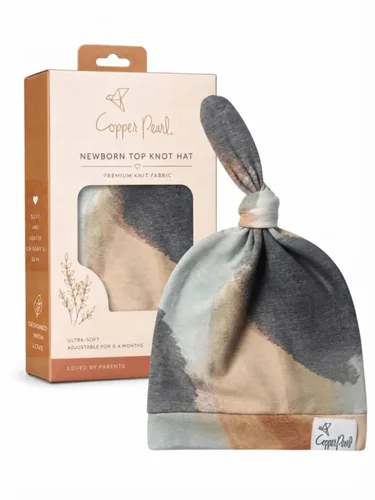 Vista 133 de Gorro de bebé con nudo superior elástico suave "Fern" por Copper Pearl