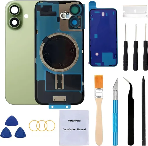 Vista 14 de Reemplazo de cristal trasero OEM para iPhone Xs de 5.8 pulgadas con kit de herramientas de reparación y adhesivo preinstalado (Oro)
