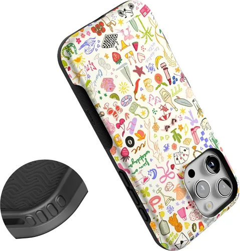 Vista 5 de Casely Funda para iPhone 16 Pro Max Todas las cosas divertidas Diversión en días laborables Compatible con MagSafe Diseño de funda