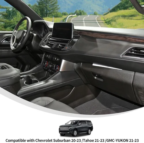 Vista 3 de Linskip Cambio electrónico de precisión y ajuste de ventilación de aire compatible con accesorios Chevy Suburban Tahoe 2021 2022 2023 2024, panel