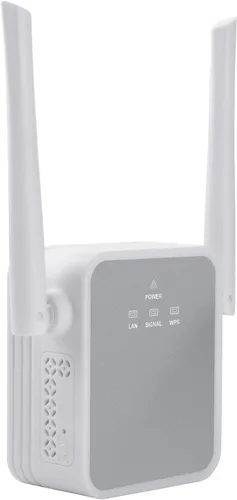 Vista 2 de Amplificador de señal TUOSHI actualizado 2025 de 1200 Mbps de alcance WiFi, cubre hasta 5000 pies cuadrados y 35 dispositivos, repetidor WiFi