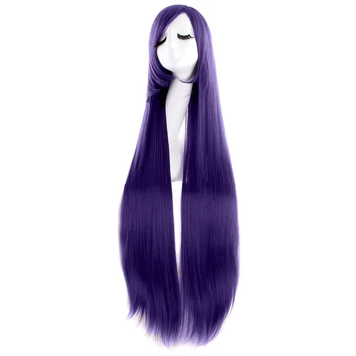 Vista 23 de MapofBeauty - Peluca de cabello largo y rizado en espiral para disfraz de cosplay (azul celeste)