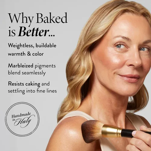 Vista 5 de LAURA GELLER NEW YORK Polvo Bronceador Horneado Bronze-N-Brighten - Claro - Brillo Bronce Natural