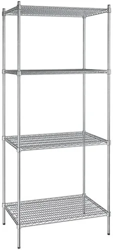 Vista 39 de Kit de 4 estantes de epoxi verde NSF de 21 x 72 pulgadas con postes de 86 pulgadas, estantería de almacenamiento resistente, kit de estantería
