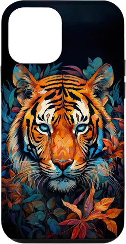 Vista 16 de Watercolor Tiger Face Design Wild Animal Big Cat Tiger Case for iPhone 17