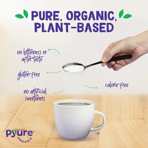 Vista 4 de Pyure Edulcorante orgánico de alulosa Alternativa de azúcar a base de plantas, sin eritritol Cero carbohidratos, cero calorías, apto para ceto