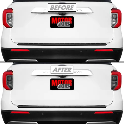 Vista 11 de Tinte de humo de vinilo precortado para luz trasera Ford Explorer 2020-2023 (1. combo de luz trasera, 20% humo oscuro)