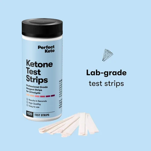 Vista 6 de Tiras reactivas de prueba Perfect Keto para cetosis y dieta cetogenica, 100 tiras.