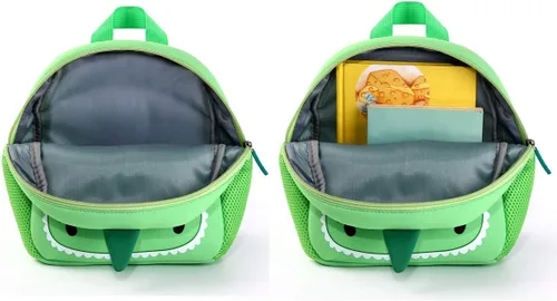 Vista 7 de Mochila impermeable para niños de 2 a 5 años, para el jardín de niños, mochila 3D de lindos dibujos animados, de neopreno, mochila de animales