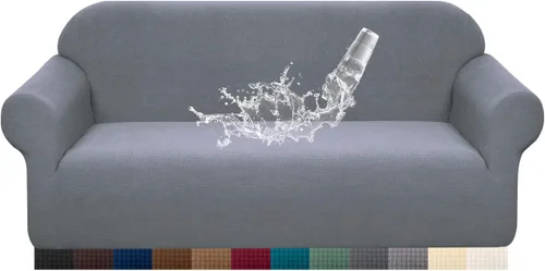 Vista 14 de Granbest Funda de Sofá Premium Repelente al Agua de Alta Elasticidad Funda Deslizable para Sofá de Tela Súper Suave (Beige, Grande)
