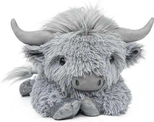 Vista 9 de WDXDSOB Animales de Peluche de Vaca Highland con Peso 4.2 Libras Peluche de Vaca Highland con Peso para Niños y Adultos Almohada de Juguete