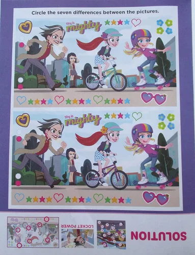 Vista 4 de Polly Pocket Sticker by Numbers Book - Más de 100 calcomanías y 6 imágenes vibrantes para rellenar