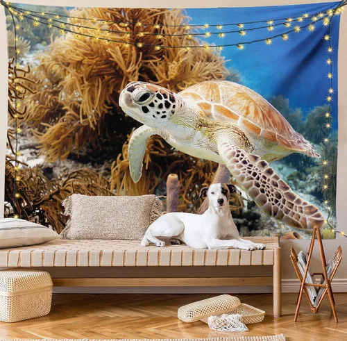 Vista 61 de Ambesonne Tapiz bohemio, diseño floral de bruja, luna y mariposa con adornos de mandala, decoración de tela para colgar en la pared para dormitorio