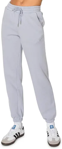 Vista 5 de Cali1850 Pantalón deportivo Cloud Nine Fleece para mujer, cintura alta, ajuste holgado, dos bolsillos, cintura elástica con cordón