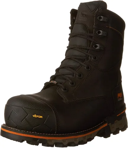 Vista 9 de Timberland PRO Boondock - Botas industriales impermeables para hombre, de 8 pulgadas, resistentes a pinchazos