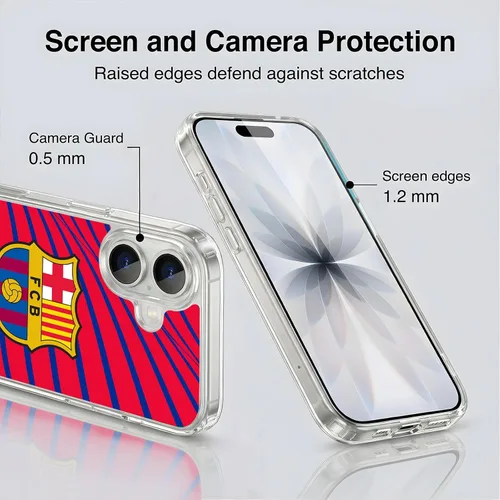 Vista 293 de Head Case Designs Funda de gel suave con licencia oficial del FC Barcelona Barca Crest Graphics [protección de grado militar] compatible con Apple