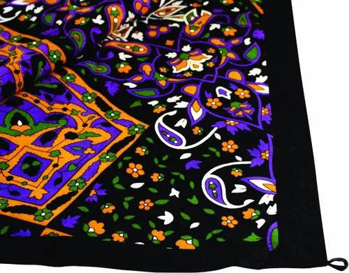 Vista 2 de Sunshine Joy estrella india mandala tapiz mantel hoja de playa 60x90 pulgadas
