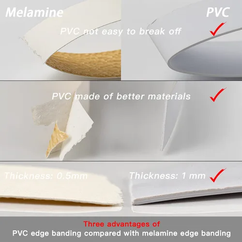 Vista 5 de Bandas de borde de PVC negro, rollo de 1 1/2 "x 10 pies - Borde flexible pre-pegado