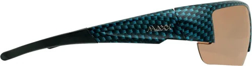 Vista 5 de Maxx Stealth 2.0 HD Lentes Azul Fibra De Carbono Impresión Marco Gafas De Sol Deportivas