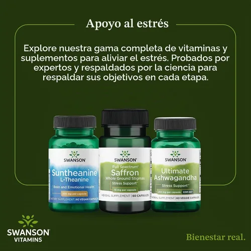 Vista 6 de Swanson Azafrán Español Orgánico Full Spectrum, 15 mg, 60 Cápsulas Veganas