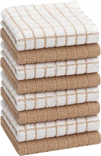 Vista 20 de Bumble - Toallas de cocina y paños de cocina (8 unidades) Toallas de cocina 100% algodón 12 x 12 pulgadas 405 GSM Trapos suaves, altamente