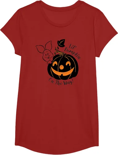 Vista 32 de Disney Camiseta de Halloween Winnie the Pooh Lil' Pumpkin on the Way, Blanco, S