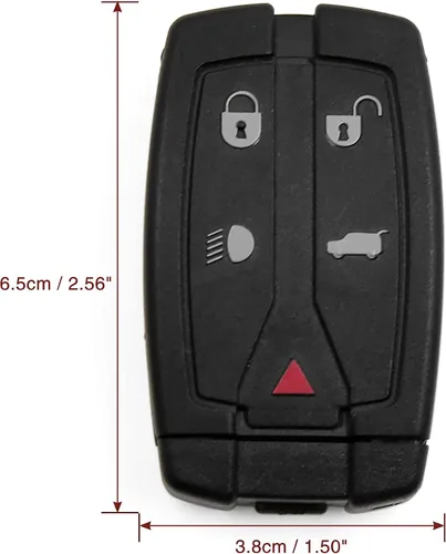 Vista 8 de X AUTOHAUX 2 unids 5 botones sin cortar insertar llavero entrada sin llave control remoto caso Shell para Land para Rover Freelander Discovery 2
