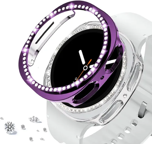 Vista 125 de DEALELE Paquete de 1 + 3 fundas compatibles con Samsung Galaxy Watch 7 Ultra (1.772 pulgadas), funda protectora de policarbonato transparente