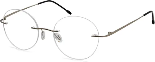 Vista 15 de Eyekepper Paquete de 3 lentes de lectura redondos de metal sin montura para mujeres y hombres, lectores circulares sin marco (azul/rojo/púrpura) +