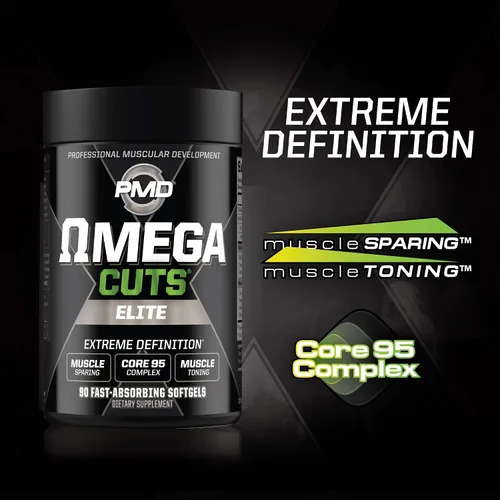 Vista 7 de PMD Sports Ultra Pump Fuel Insanity - Pre entrenamiento - Grape Gusher (30 porciones) Sports Omega Cuts Elite Thermogenic Fat Burner