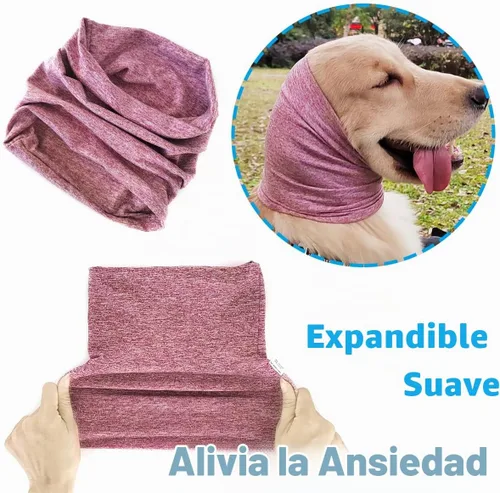 Vista 3 de Orejas silenciosas para perros, orejeras para aliviar la ansiedad y calmar a los perros, redecilla para proteger el ruido, acicalamiento