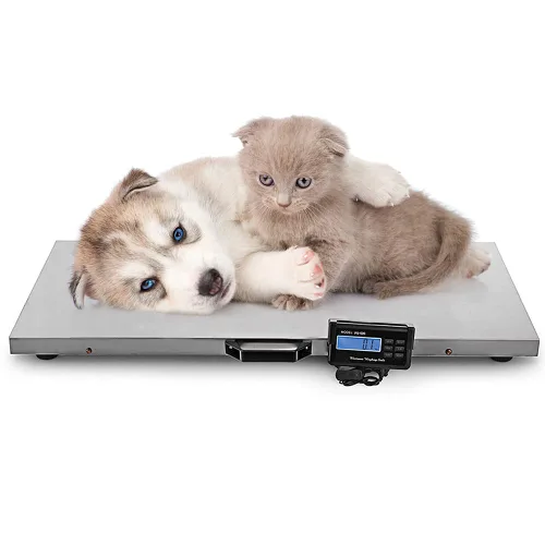 Vista 11 de Báscula digital para ganado, báscula grande para mascotas, báscula de peso para animales, plataforma de acero inoxidable, báscula de envío postal