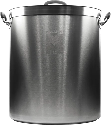 Vista 10 de Northern Brewer - Hervidor de cerveza de acero inoxidable MegaPot con marcas de volumen (8 galones con válvula)