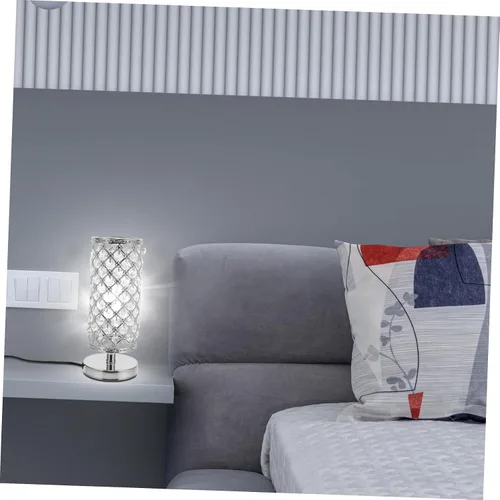 Vista 5 de DOITOOL Lámpara de escritorio de cristal única pequeña lámpara de mesa táctil para iluminación decorativa casera