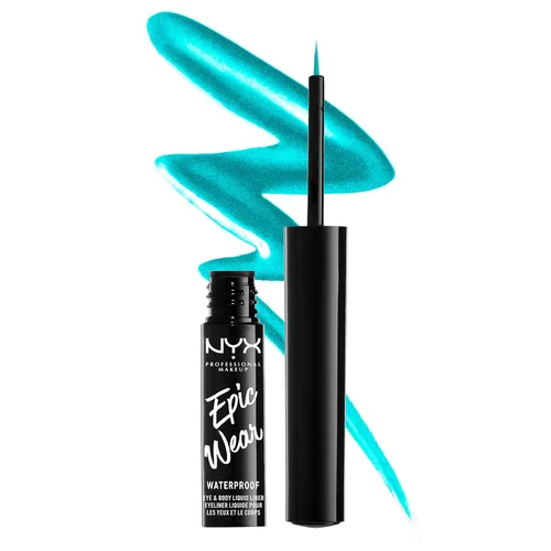 Vista 6 de NYX PROFESSIONAL MAKEUP Epic Wear - Delineador líquido de larga duración, impermeable, color negro