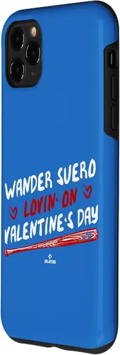 Vista 2 de iPhone 11 Pro Max Wander Suero Lovin' On Valentines Day Washington Baseball Case