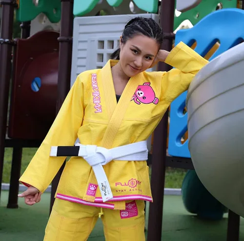 Vista 6 de FLUORY BJJ Gi - Traje brasileño Jiu Jitsu para mujer, kimonos para mujer, uniforme BJJ