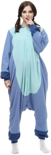 Vista 6 de Adult Stich costume Onesie Animal Pajamas Halloween Cosplay Costumes Sleepwear Homewear Party Wear