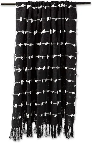 Vista 8 de DII Colección de mantas Woven Loop, 50x60, negro