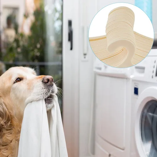 Vista 6 de 40 perchas de plástico para ropa para mascotas, perchas de gasa de limón para animales pequeños, perchas de ropa con estampado de patas de mascotas