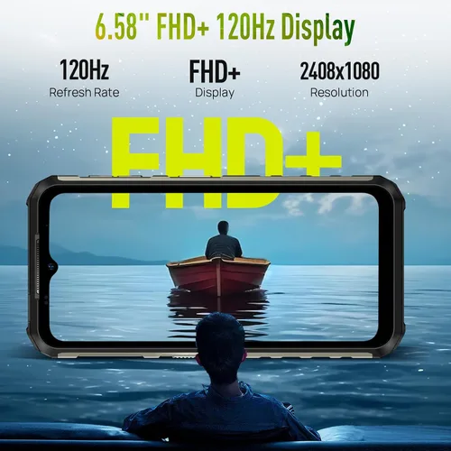 Vista 4 de Ulefone Armor 22 Teléfono resistente, IP68/IP69K, cámara de gran angular de 64MP y cámara de visión nocturna de 64MP, pantalla FHD+ de 6.58” 120Hz